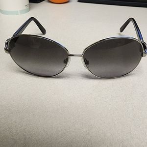 SALVATORE FERRAGAMO Aviator Black/Gray Sunglasses